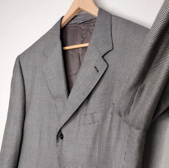 Canali Saks Fifth Avenue Silk Wool Blazer Sz 58L
